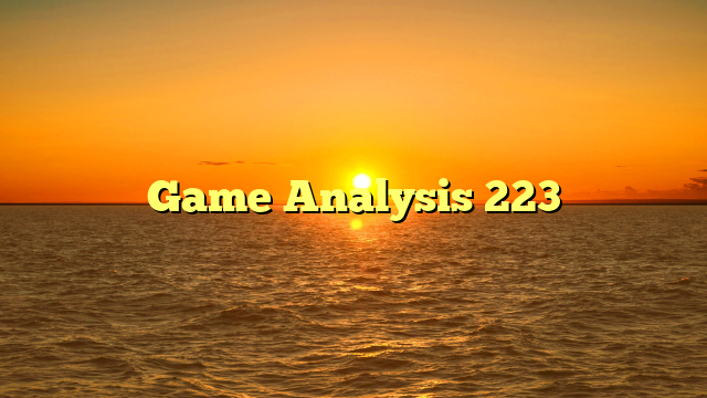 Game Analysis 223
